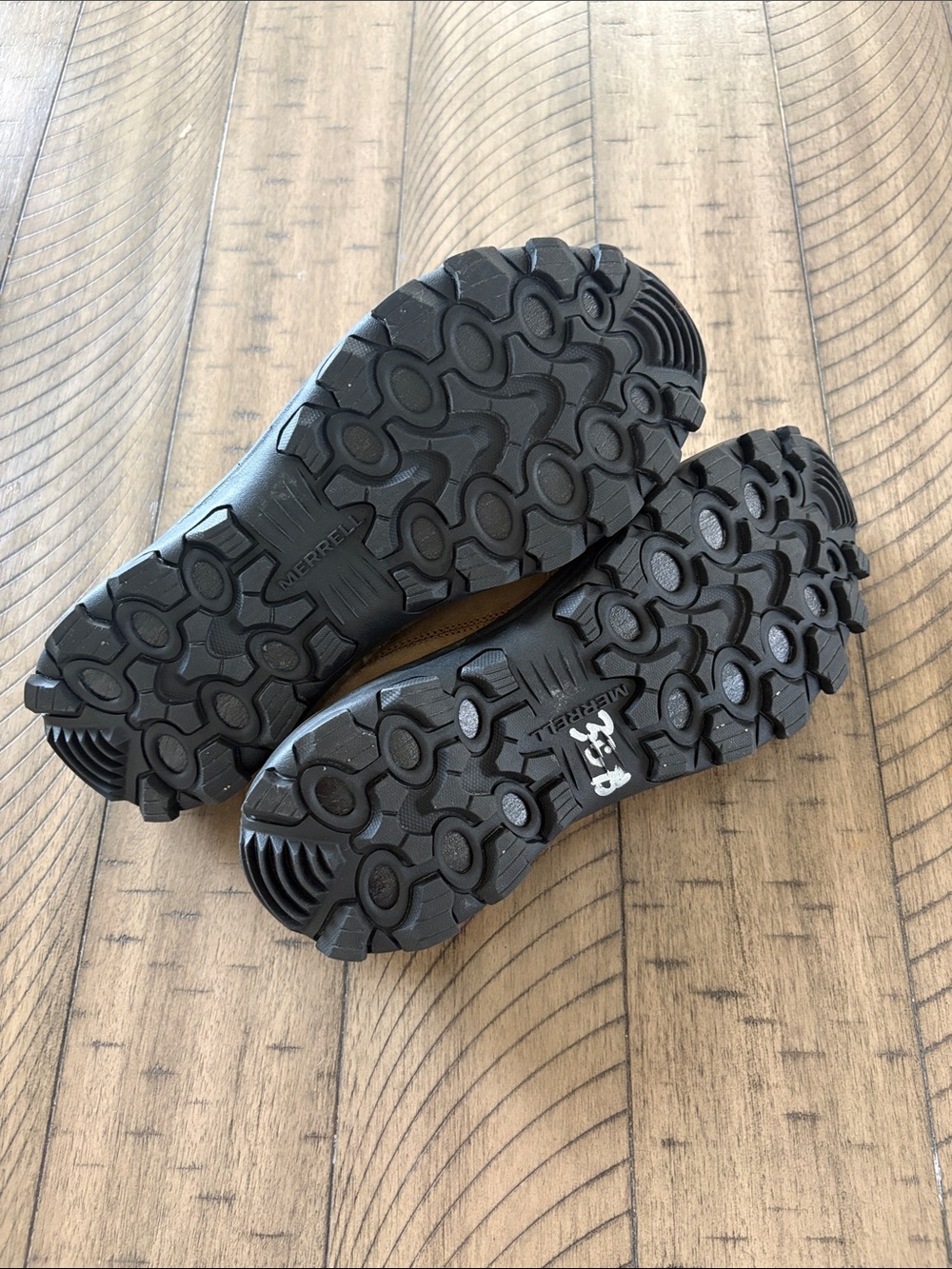 Merrell Tan Suede Fleece-Lined Slip-On Mules - Picture 4 of 5